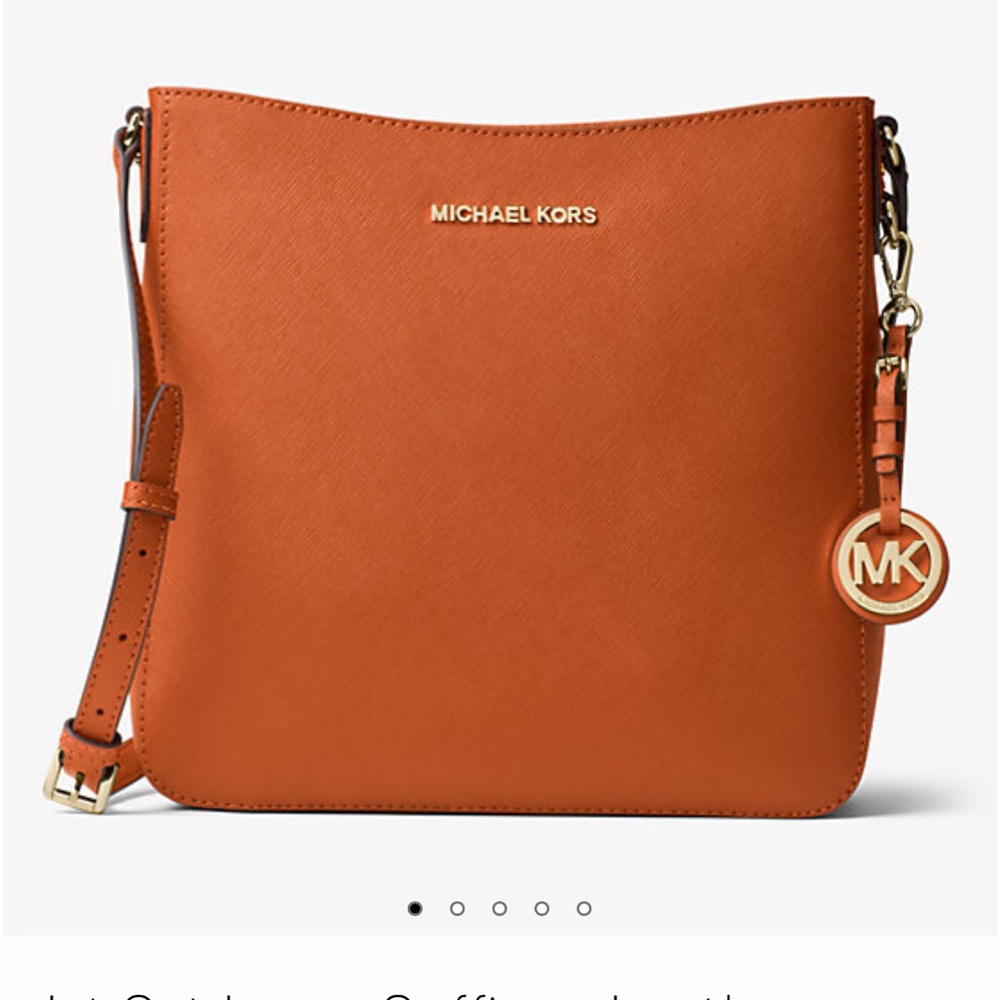 Michael Kors Messenger Crossbody Bag with Gold Accents